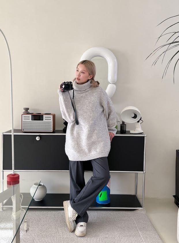 樽領綿綿寬鬆毛衣